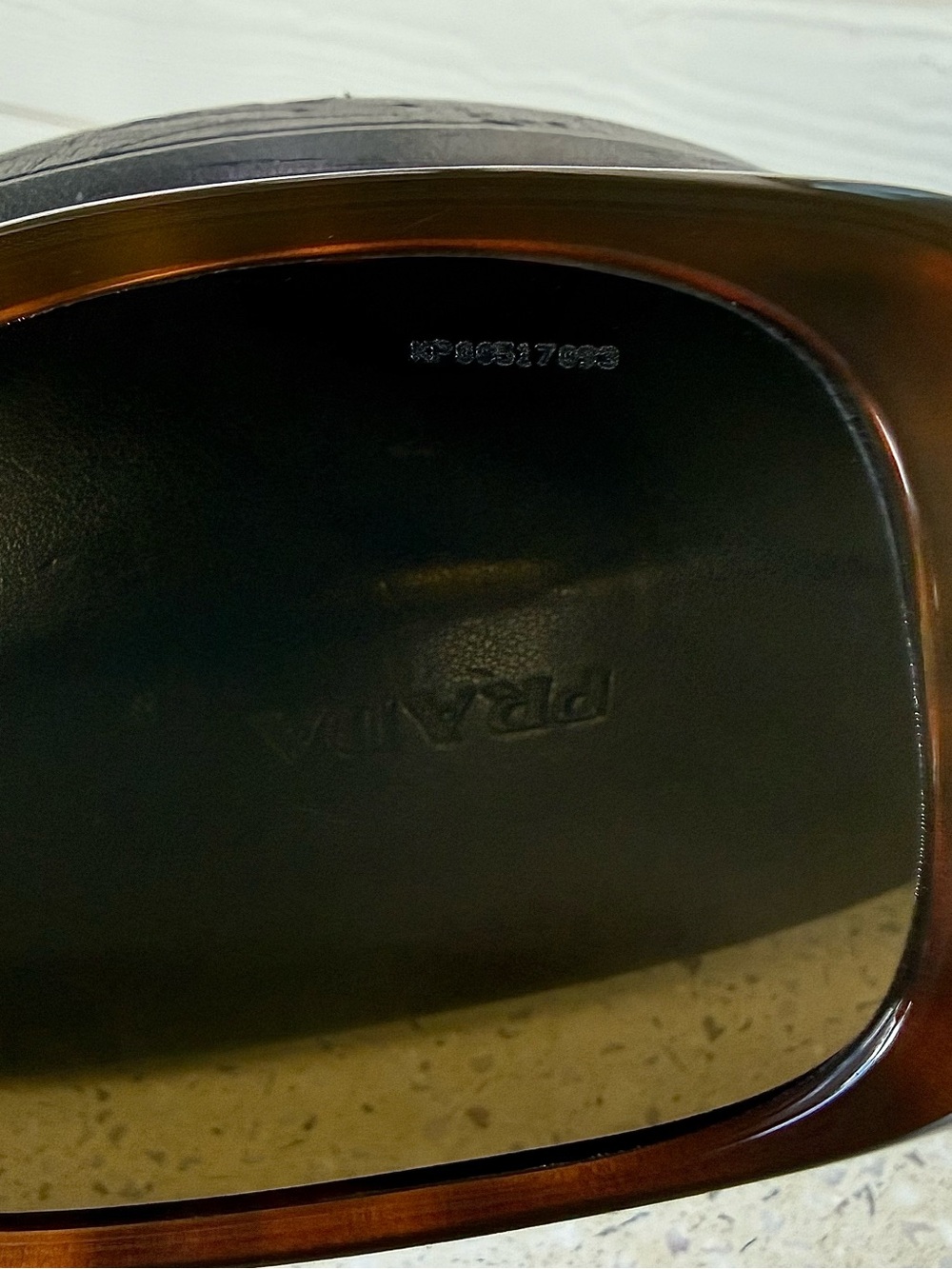 Vintage Prada Women's Tortoiseshell Sunglasses Brown Lenses with Original Case - Picture 8 of 13